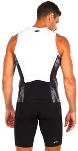Zerod Koszulka triathlonowa męska RACER SINGLET black vivacity - Koszulki sportowe męskie - miniaturka - grafika 3