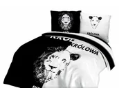 Pościel - Darymex Pościel 160x200 bawełniana Komplet Król i królowa lew i lwica 61499/1_20211127092844 - miniaturka - grafika 1