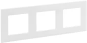Klawisze i ramki - Legrand Ramka potrójna Niloe Step biała 863193 - miniaturka - grafika 1