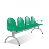 Meble do szkół i przedszkoli - Nowy Styl Ławka szkolna korytarzowa "AMIGO" 4 osobowa - miniaturka - grafika 1