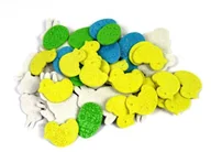 Wielkanoc - BRE Naklejki z pianki brokatowe pisanki - miniaturka - grafika 1