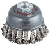 Inne - Wolfcraft Szczotka do garnków-drut ze stali nierdzewnej  75 MM, pleciona w warkocz słuch marki wolfcraft, gwint M14, 2700000 2700000 - miniaturka - grafika 1