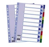 Przekładki do segregatorów - Esselte PRZEKLADKI Z PP KOLOROWE A4 10 KART - miniaturka - grafika 1