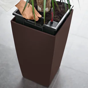 Lechuza Donica CUBICO Color 40/40/75 piaskowy brąz - Donice - miniaturka - grafika 4