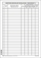 Druki akcydensowe - Firma krajewski Kosztorys budowlany Instalacyjno-montażowy [Pu/Bk-2] Pu/Bk-2 - miniaturka - grafika 1