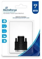 Adaptery i przejściówki - MediaRange Adapter VGA-DVI MediaRange MRCS172 czarny MRCS172 - miniaturka - grafika 1