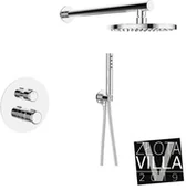 Baterie podtynkowe - Laveo Laveo Pretto bateria natryskowa podtynkowa ścienna bez zestawu natryskowego chrom BAO 001P BAO 001P - miniaturka - grafika 1