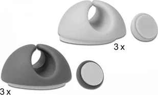 Delock Organizer kabli uchwyt multikolor 6 sztuk 18291 - Maskownice do kabli - miniaturka - grafika 11