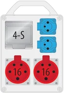 Rozdzielnie elektryczne - Pawbol Rozdzielnica R-BOX 240R-4 2x250V 2x16A/5p 4S B.1702R B.1702R - miniaturka - grafika 1