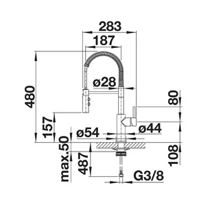 Blanco Catris-S chrom 525791 - Baterie kuchenne - miniaturka - grafika 5