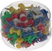 Akcesoria do tablic - Drect D RECT Pinezki tablicowe beczułki zasobnik 100 szt. w opak. - miniaturka - grafika 1