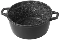 Rondle - Home Pietra rondel nieprzywierający z 2 uchwytami, kamień, czarny, 20 cm 8003512666308 - miniaturka - grafika 1