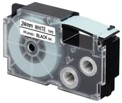 Papier do drukarek - Casio Taśma zamiennik XR-24WE1, 24mm x 8m, czarny druk / biały podkład - miniaturka - grafika 1