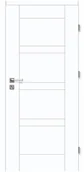 Drzwi wewnętrzne - Voster Skrzydło drzwiowe pełne Capri Białe 80 prawe - miniaturka - grafika 1