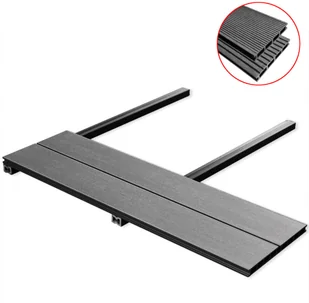 vidaXL Deski tarasowe WPC z akcesoriami 36 m szare - Podesty i deski tarasowe - miniaturka - grafika 2