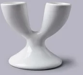 Inne naczynia kuchenne - W.m. bartleet & sons Porcelanowy kieliszek do jajek - podwójny - miniaturka - grafika 1