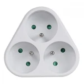 Przedłużacze i rozgałęźniki - Maclean Gniazdko prądowe x3 z uziemieniem MCE214 - miniaturka - grafika 1