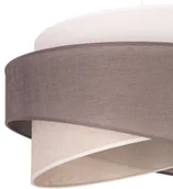 Lampy sufitowe - EULUNA Lampa wisząca Brooklyn, grafitowo-szara/biała - miniaturka - grafika 1