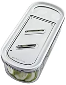 Siekacze tarki i szatkownice - Metaltex 19971010080 tarka z 3 ostrza ze stali nierdzewnej i pojemnik na 19971010080 - miniaturka - grafika 1