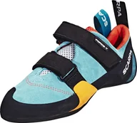 Buty sportowe damskie - Scarpa Force V But wspinaczkowy Kobiety, icefall/madarin red EU 36 2021 Buty wspinaczkowe na rzepy 70018-L-388-36 - miniaturka - grafika 1