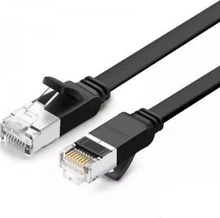 UGREEN Płaski kabel sieciowy z metalowymi wtyczkami, Ethernet RJ45, Cat.6, UTP, 1m (czarny) - Kable USB - miniaturka - grafika 2