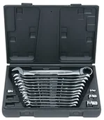 Klucze i nasadki - KS Tools 503.4266 Gear Plus zapadkowy klucz płasko-oczkowych, 16-częściowy, 8  19 MM, m. adapter 5034266 - miniaturka - grafika 1