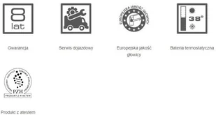 Laveo Bateria prysznicowa z termostatem TERMICO BLQ 74TD - Baterie wannowe i prysznicowe - miniaturka - grafika 4