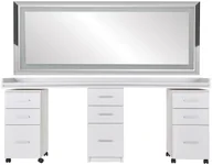 Meble fryzjerskie - Ayala konsoleta Fryzjerska Amelia 2 stanowiskowa - miniaturka - grafika 1