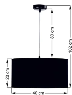 EULUNA Lampa wisząca Salina czarna z lateksowym nadrukiem - Lampy sufitowe - miniaturka - grafika 3