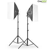 Inne akcesoria studyjne - CineGEN Zestaw 2 lamp światła stałego SOFTBOX 50x70cm 85W 290cm CLAROOM-57815 - miniaturka - grafika 1