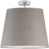 Lampy sufitowe - LYSNE Nowoczesna lampa sufitowa z abażurem KAIR VELUR kolor szary 14562V/4 KOLOR SZARY - miniaturka - grafika 1