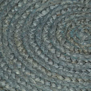 vidaXL Ręcznie wykonany dywan z juty, okrągły, 90 cm, oliwkowozielony - Dywany - miniaturka - grafika 2