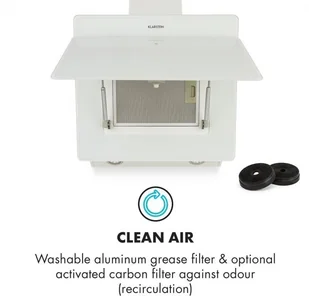 Klarstein Aurica 60 Biały (CGCH3-Aurica-60-WH) - Okapy kuchenne - miniaturka - grafika 5