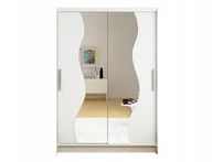 Szafy - Biała Szafa przesuwna Aldo S - Szafa do Sypialni - miniaturka - grafika 1