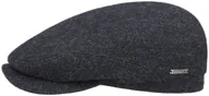 Czapki męskie - Płaski Kaszkiet Belfast Classic Wool by Stetson, czarno-niebieski, 57 cm - miniaturka - grafika 1