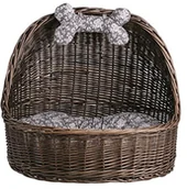 Legowiska dla psów - e-wicker24 legowisko dla psa/kosz koszyk z wikliny, kota, 60 x 46 x 48 cm 497-60/S - miniaturka - grafika 1