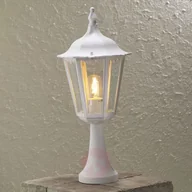 Lampy ogrodowe - Konstsmide Czarująca lampa na cokół FIRENZE, biała - miniaturka - grafika 1