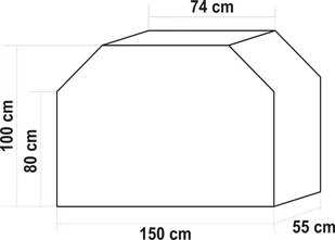 Lund POKROWIEC NA GRILLA 150 X 55 X 100CM - Akcesoria do grilla Lund POKROWIEC NA GRILLA 150 X 55 X 100CM - Akcesoria do grilla - miniaturka - grafika 3