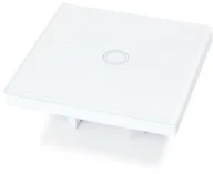 Wyłączniki światła i elektryczne - LUMENIX WŁACZNIK ŚCIENNY ŚWIATŁA BIANKA - DOTYKOWY SZKLANY POJEDYNCZY BIAŁY WS-BIANKA-01 - miniaturka - grafika 1