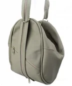 Plecaki - Magre Plecak Skórzany (PL) Jowita Skóra Naturalna Licowa Jasny popielaty - miniaturka - grafika 1