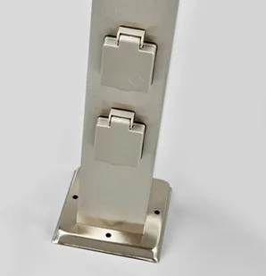 G & L HANDELS GMBH Słupek ogrodowy LED 400166 dwa gniazda, czujnik - Lampy ogrodowe - miniaturka - grafika 3