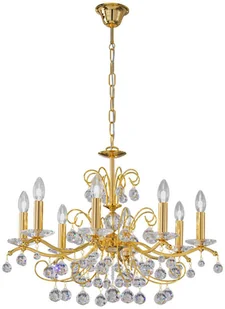 Kolarz Carmen kryształ złoto 8-pkt. 70c m - Lampy sufitowe - miniaturka - grafika 2