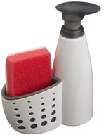 Dozowniki papieru i mydła dla firm - bella casa Casa Bella zlew sider dozownik mydła z gąbką, szary 50096 - miniaturka - grafika 1
