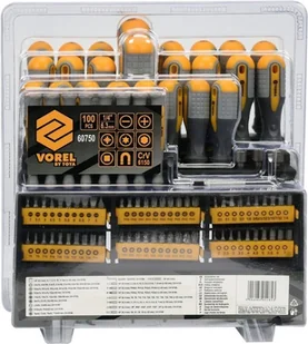 Vorel ZESTAW WKRĘTAKÓW 100SZT 60750 - Śrubokręty - miniaturka - grafika 6