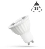 Żarówki LED - Spectrum LED GU10 230V 4W SMD 38° CW 6500K Z SOCZEWKĄ WOJ14091 - miniaturka - grafika 1