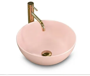 Rea Umywalka Ceramiczna Nablatowa Stella CORAL MAT U1894 - Umywalki - miniaturka - grafika 2