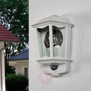 Steinel Lampa ścienna z czujnikiem L 190 biała - Lampy ogrodowe - miniaturka - grafika 2