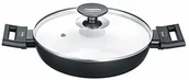Patelnie - Berndes 013365 patelnia aluminiowa indukcyjna Smart 24 cm, aluminium, czarna/biała - miniaturka - grafika 1