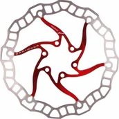 Hamulce rowerowe - DARTMOOR Tarcza hamulcowa Nano czerwony / Rozmiar: 160 mm DART-A1294 - miniaturka - grafika 1