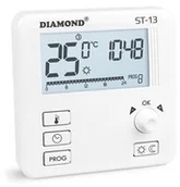 Regulatory i termostaty - DIAMOND REGULATOR TEMPERATURY ST-13 DIAMOND STEROWNIK POKOJOWY DO KOTŁA, POMPY CIEPŁA ST-13 DIAMOND - miniaturka - grafika 1